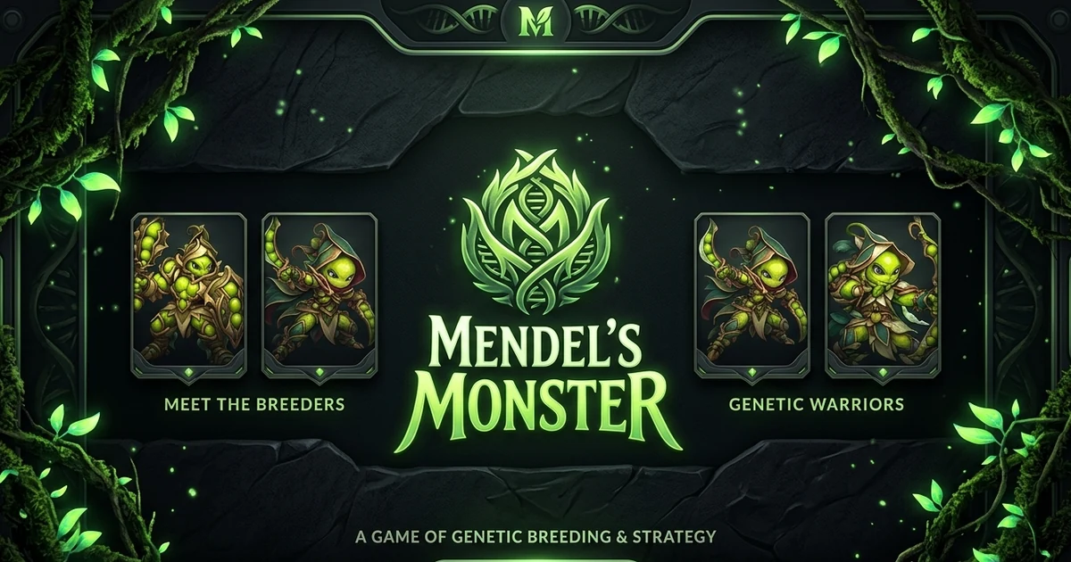 Mendel's Monster genetic breeders and warriors artwork